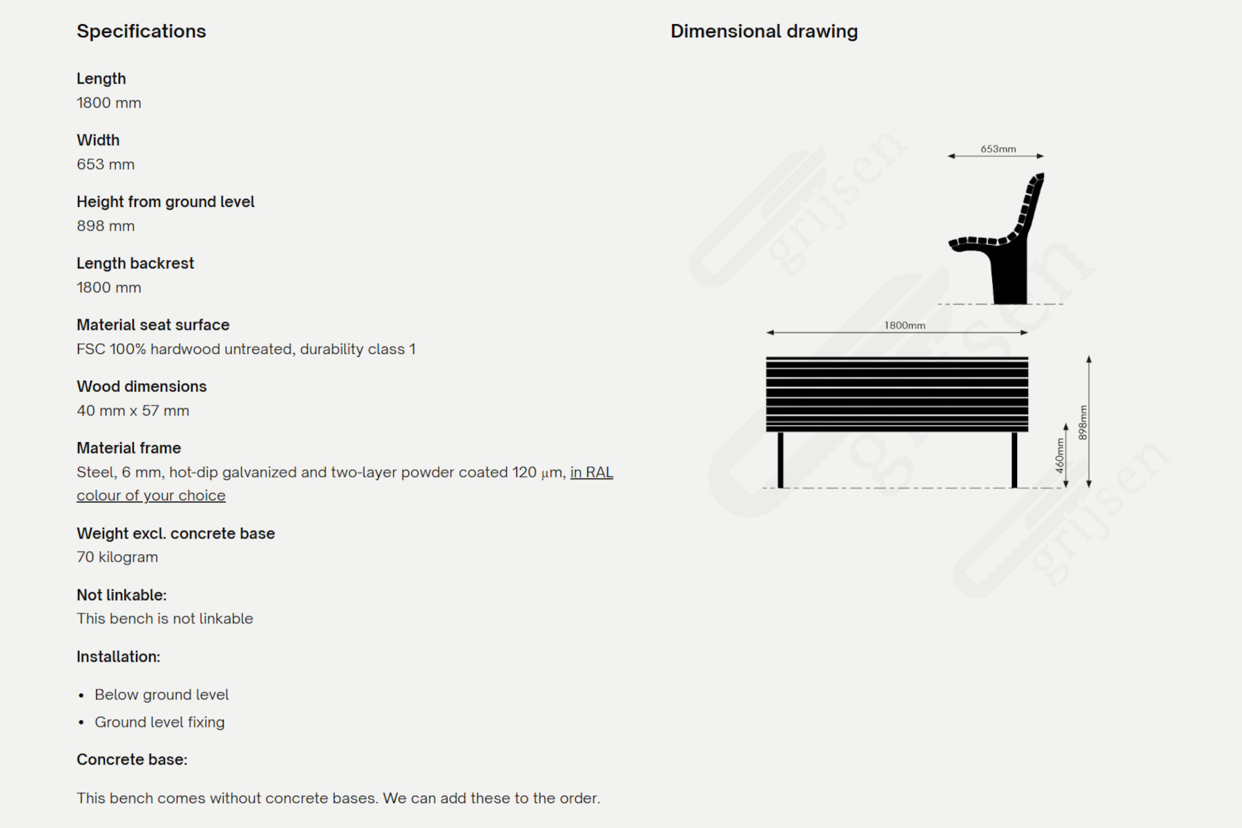 Notaris single seat ryglæn 1800x1200